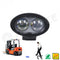 110V High Voltage 6W Forklift Warning Light Blue Spot Light