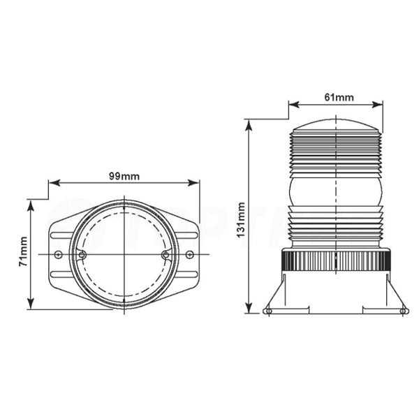 Universal Mini LED Strobe Light Beacon